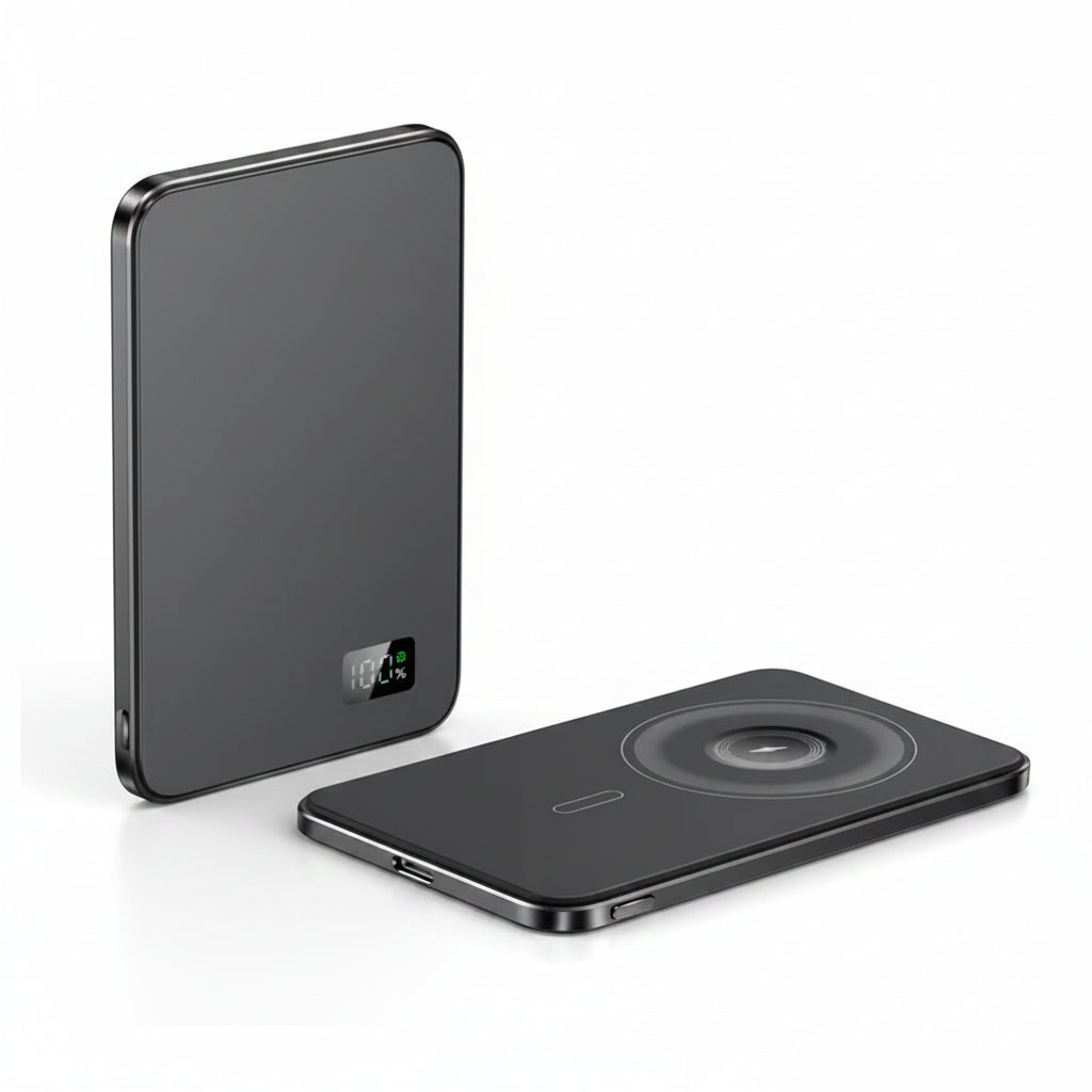 New Ultra Thin Alloy Powerbank Magnetic Power Bank Wireless Fast Charger for Iphone 16 15 14 13 12 Backup Battery for Magsafe
