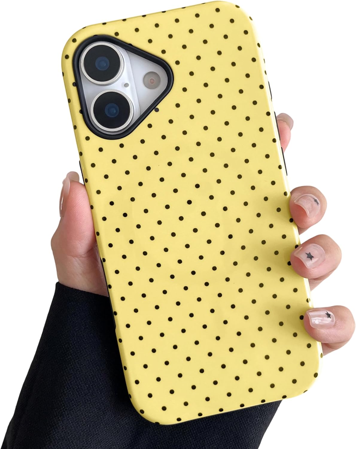 Chic Yellow Polka Dot Case for iPhone 17 - Stylish MagSafe Compatible Bumper with Shock Absorption and Dual Layer Protection