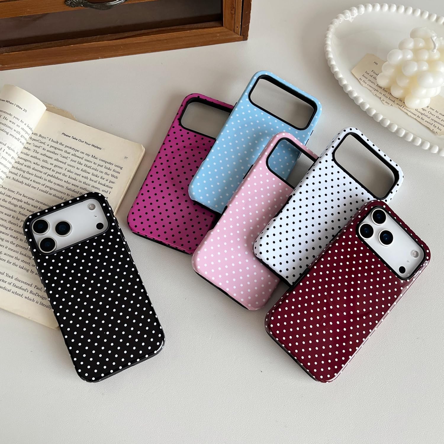 Chic Yellow Polka Dot Case for iPhone 17 - Stylish MagSafe Compatible Bumper with Shock Absorption and Dual Layer Protection