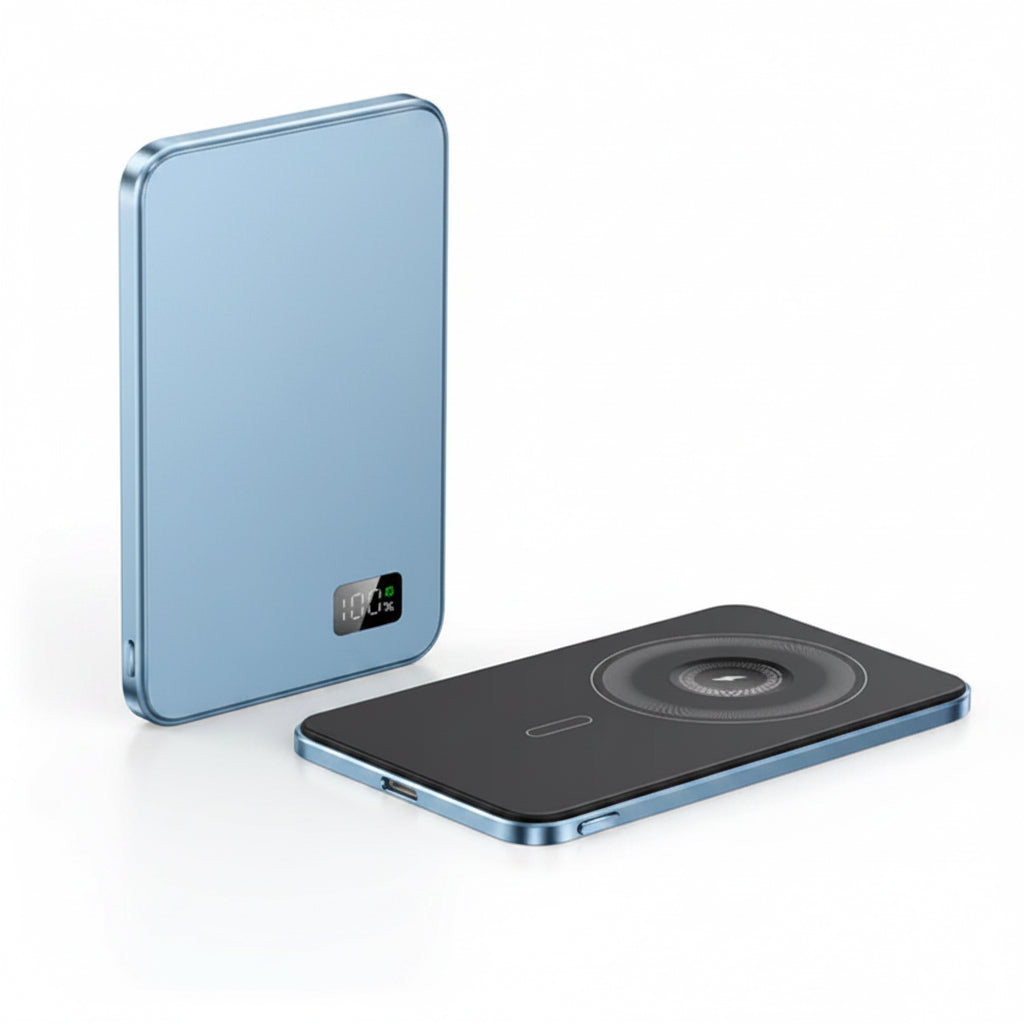 New Ultra Thin Alloy Powerbank Magnetic Power Bank Wireless Fast Charger for Iphone 16 15 14 13 12 Backup Battery for Magsafe